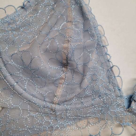 Intimately Free People Lucia underwire light blue bra 32C - Picture 5 of 8